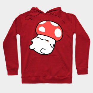 sleepy cute mushroom Hoodie